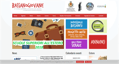 Desktop Screenshot of bassanogiovane.eu